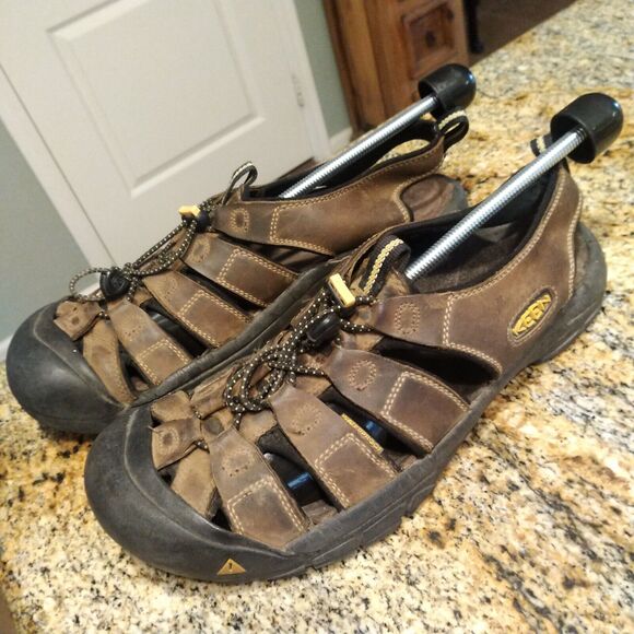 Keen Newport Waterproof Bison Brown Leather Sport Hiking Sandals Men’s Size 13 main image 7